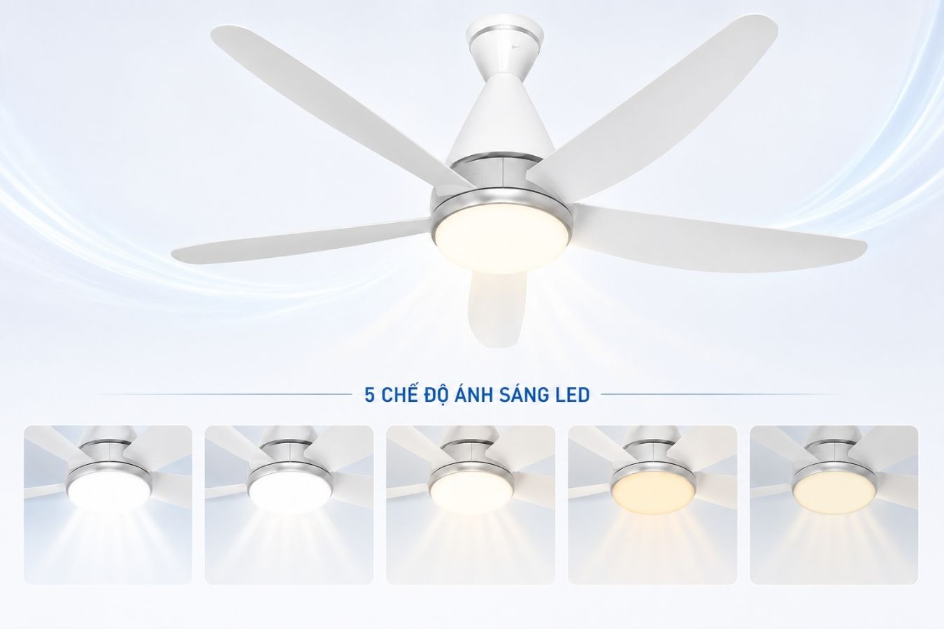 Tích hợp đèn LED đổi màu có chức năng Dimmer