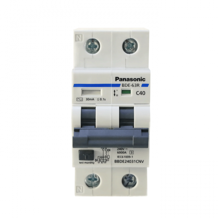 RCBO 2P 40A 30mA 6kA 240VAC BBDE24031CNV