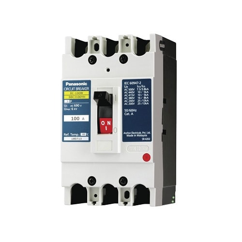 MCCB 3P 100A 25kA BBC3100YHV