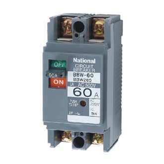 MCCB 2P 60A 5KA 200VAC BBW260Y