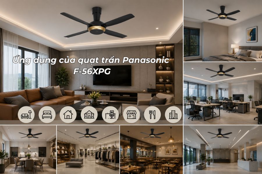 Ứng dụng của quạt trần Panasonic F-56XPG