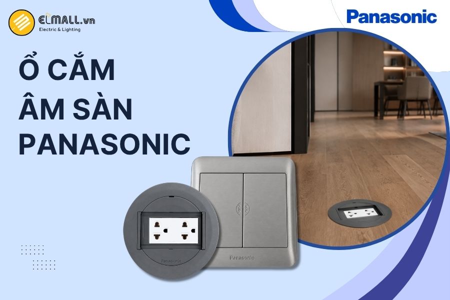Ổ cắm âm sàn Panasonic là thiết bị lắp chìm dưới sàn, giúp cấp điện và kết nối dữ liệu gọn gàng, tiện lợi.