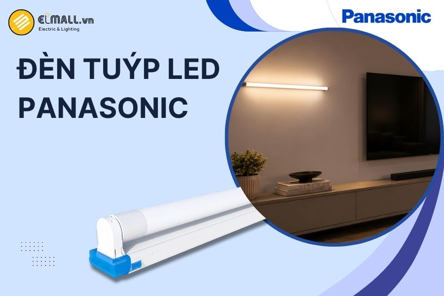 Đèn tuýp LED và đèn bán nguyệt Panasonic là dòng đèn chiếu sáng dạng thanh, cho ánh sáng rộng, dễ lắp đặt