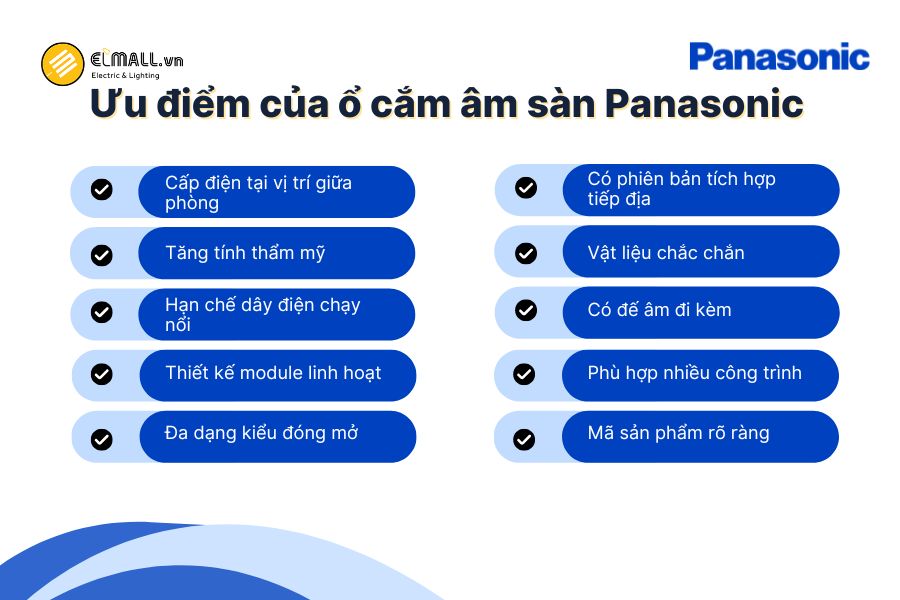 Thiết kế âm sàn thẩm mỹ, cấp điện linh hoạt, hạn chế dây nổi và phù hợp cho nhiều công trình hiện đại.